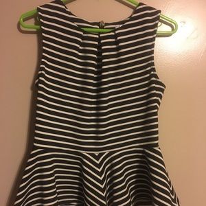 WDNY Striped Peplum